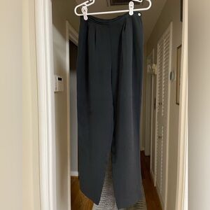 EUC The J. Peterman Company Black Silk Trousers